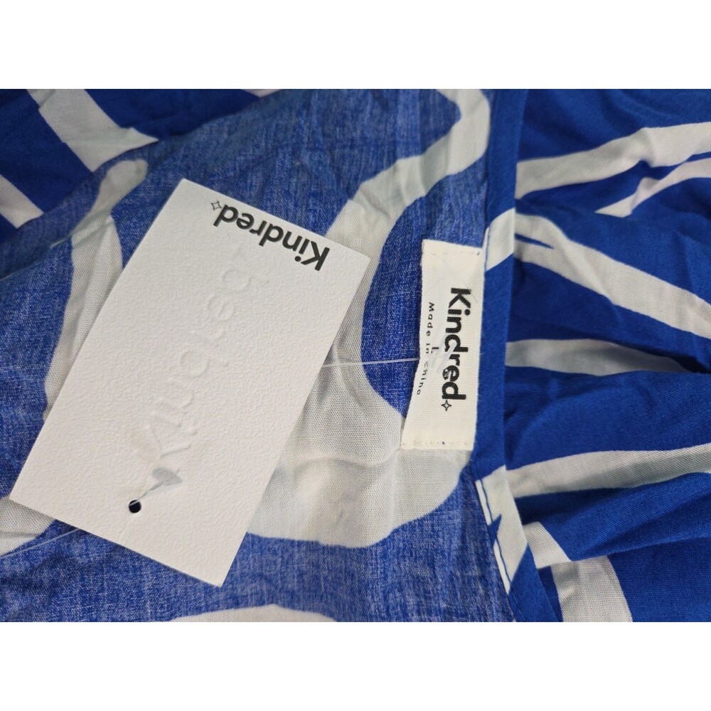 Kindred Maxi Dress blue white summer vacation cruise new with tags large - Picture 4 of 5